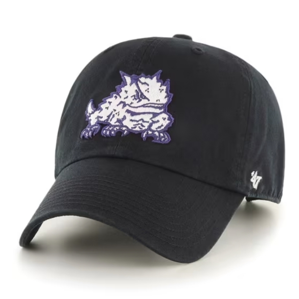 TCU HORNED FROGS TRAWLER CLEAN UP DESIGN ADJUSTABLE HAT - BLACK